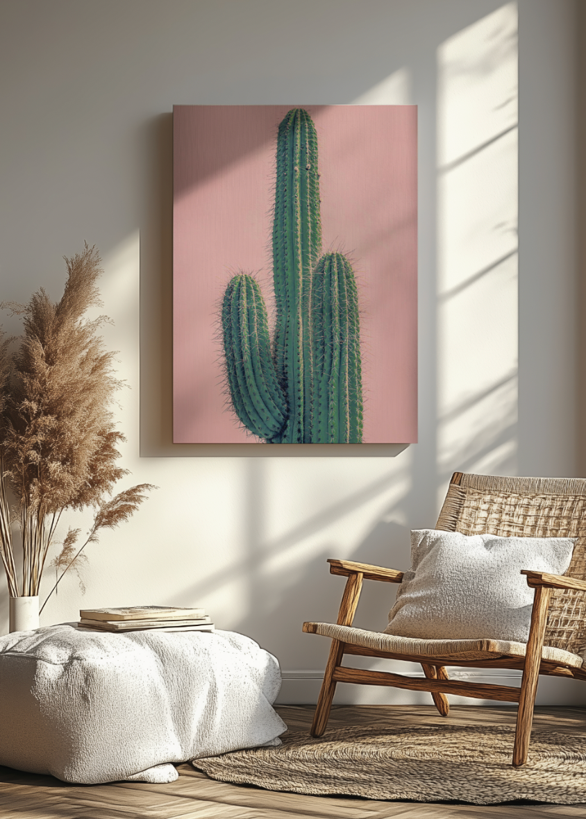 Pink Cactus CANVAS