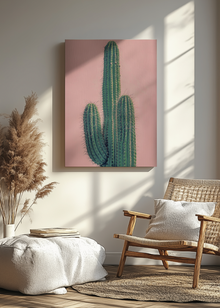 Pink Cactus CANVAS