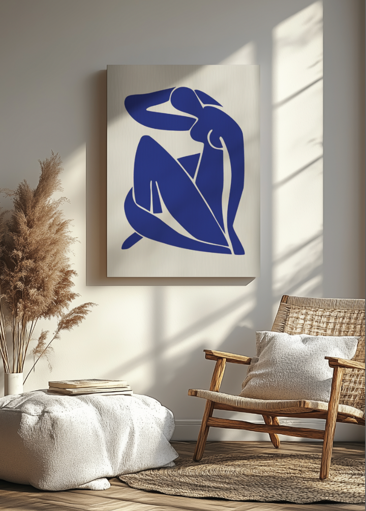 Blue Nude Shy CANVAS