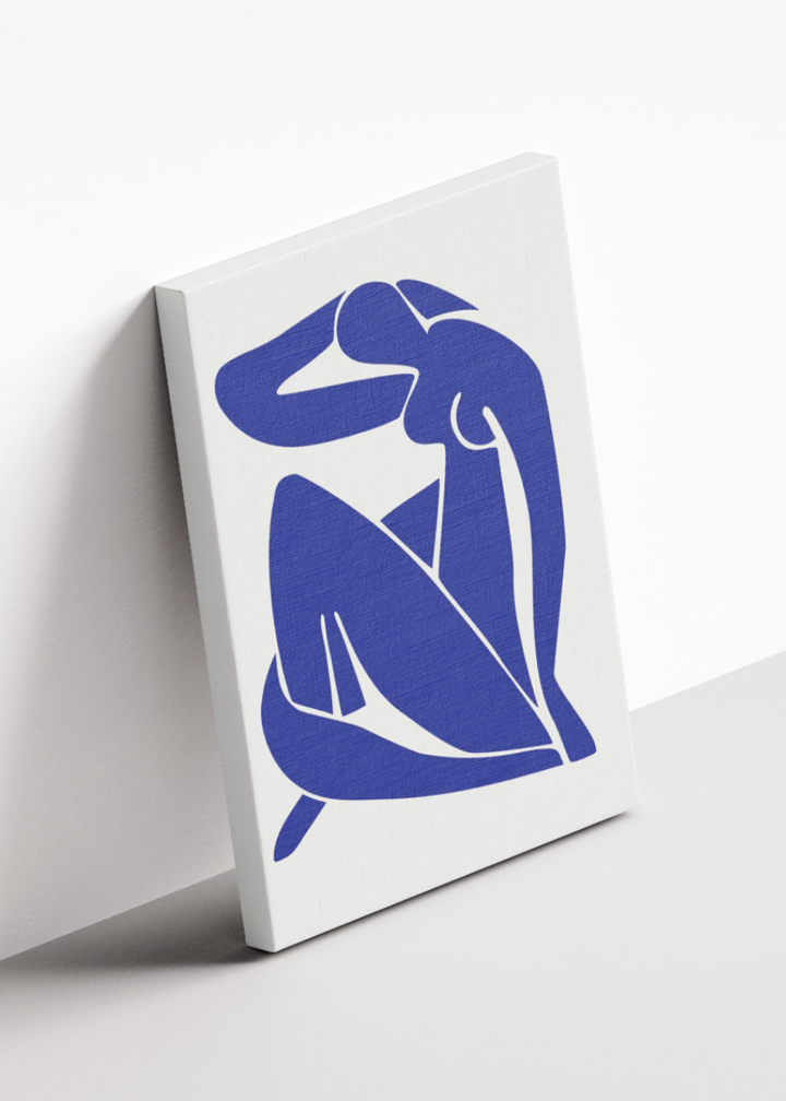 Blue Nude Shy CANVAS