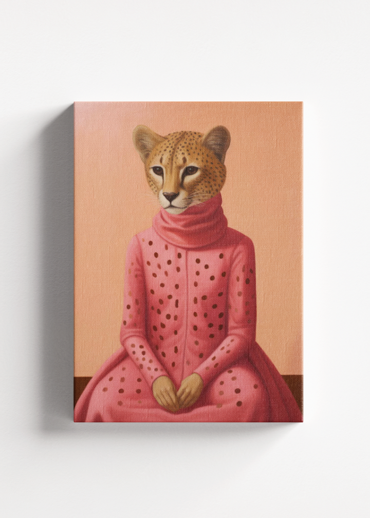 Dressed Cheetah CANVAS