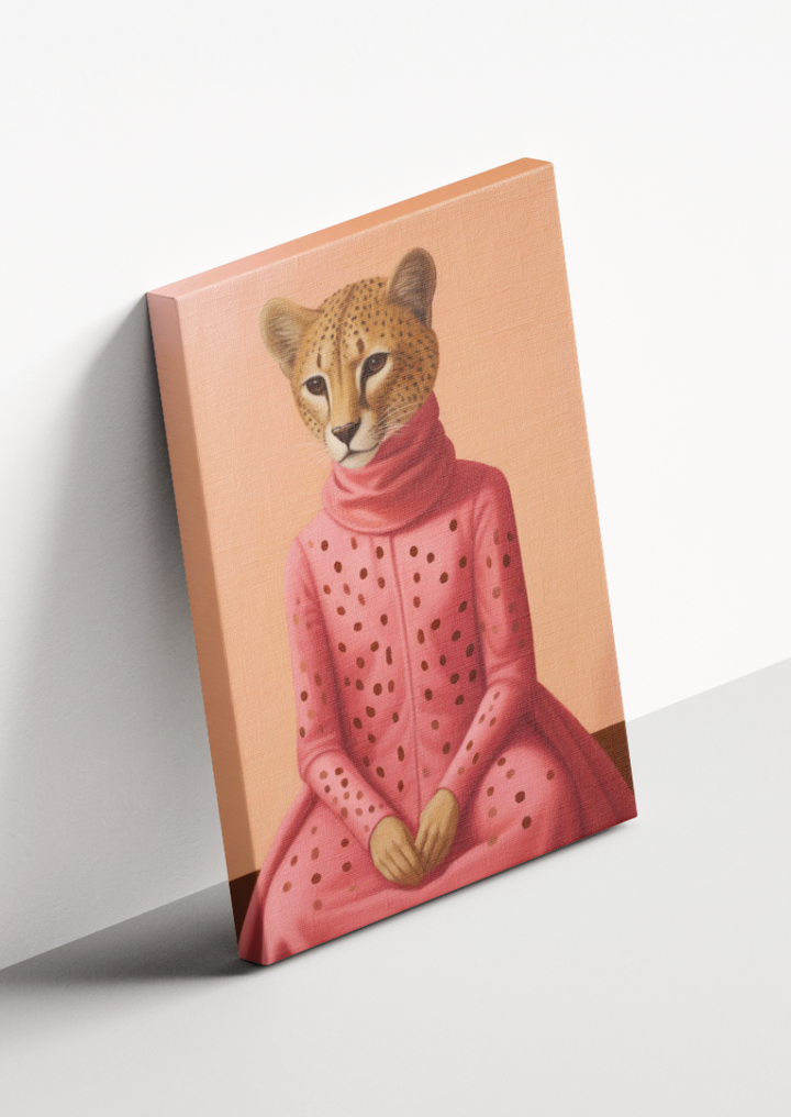 Dressed Cheetah CANVAS