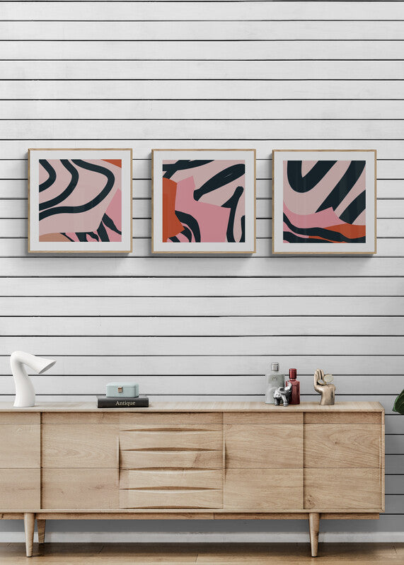 Cuadro-ROUGE ABSTRACT-Studio Malek